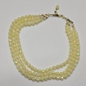 Elegant Cream Beaded Necklace